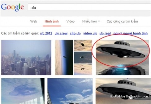 Hình ảnh đĩa bay trong bức ảnh của Đạt được tìm thấy dễ dàng trên Google đã phần nào bóc trần sự thật về chiếc đĩa bay trong bức ảnh của Lê Khắc Đạt (19 tuổi), thôn 3, xã Hoằng Hà, huyện Hoằng Hóa (Thanh Hóa)